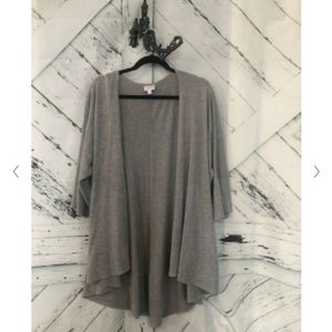 LuLaRoe Lindsay Heather Gray Excellent Condition